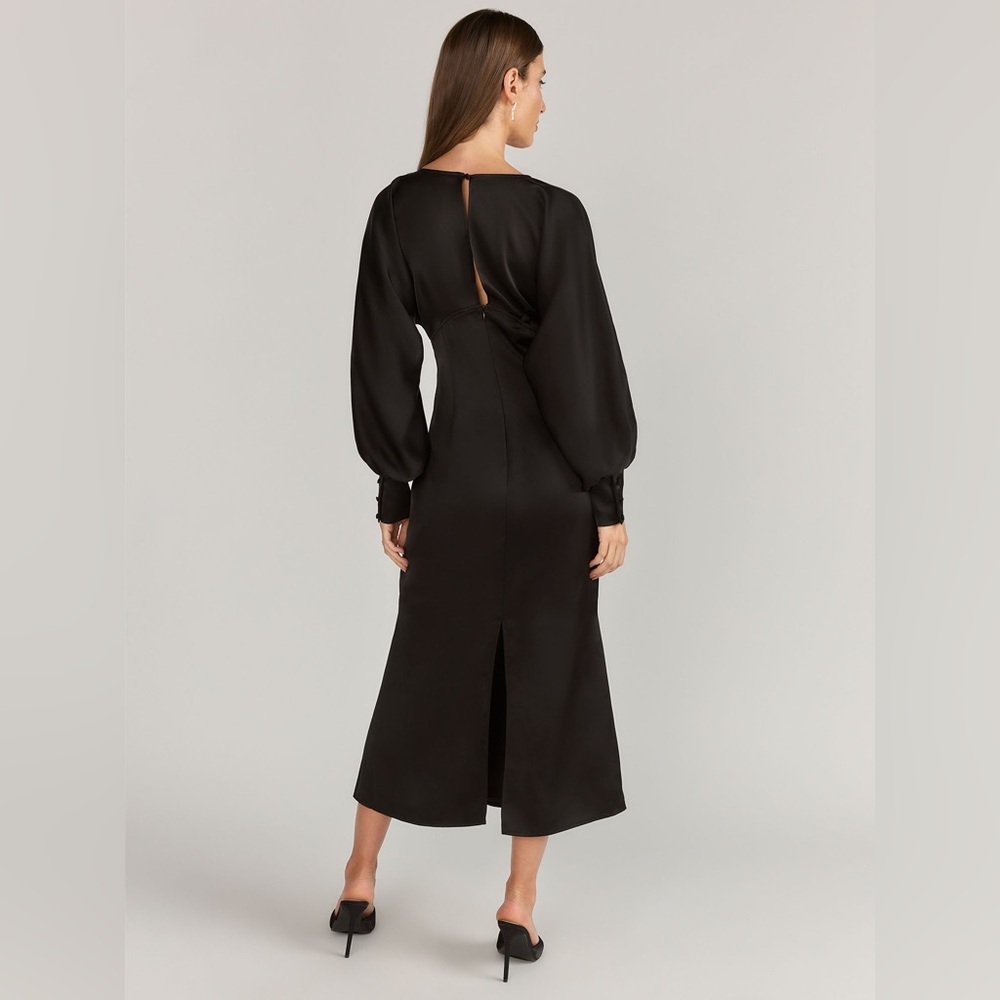 Lena Black Long Sleeve Dress - Picture 13 of 14